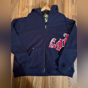 Godspeed wraparound script hoodie